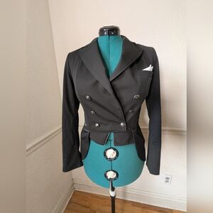 Women's Black Double-Breasted Blazer